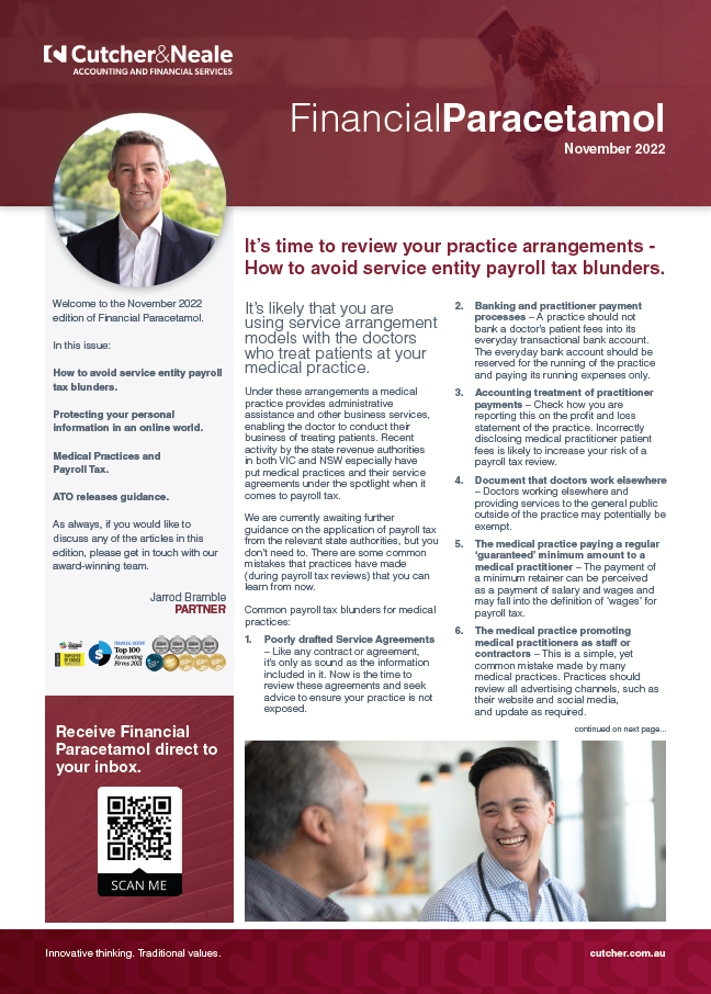 [C&N] [Financial Paracetamol] [November 2022]