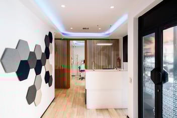 Medical practice reception space